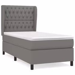 Giroletto a Molle con Materasso Grigio Scuro 100x200 cm Tessutocod mxl 122101 - Vista aggiuntiva 2