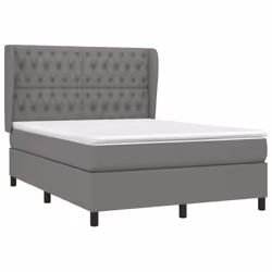 Giroletto a Molle con Materasso Grigio Scuro 140x190 cm Tessutocod mxl 98187 - Vista aggiuntiva 3
