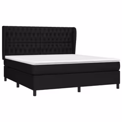 Giroletto a Molle con Materasso Nero 180x200 cm in Tessutocod mxl 74184 - Vista aggiuntiva 3
