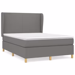 Giroletto a Molle con Materasso Grigio Scuro 140x190 cm Tessutocod mxl 74195 - Vista aggiuntiva 2