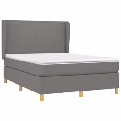 Giroletto a Molle con Materasso Grigio Scuro 140x190 cm Tessutocod mxl 74195 - Vista aggiuntiva 3