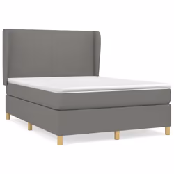 Giroletto a Molle con Materasso Grigio Scuro 140x200cm Tessutocod mxl 74194 - Vista aggiuntiva 2