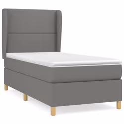 Giroletto a Molle con Materasso Grigio Scuro 100x200 cm Tessutocod mxl 74199 - Vista aggiuntiva 2