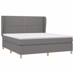 Giroletto a Molle con Materasso Grigio Scuro 180x200 cm Tessutocod mxl 74206 - Vista aggiuntiva 3