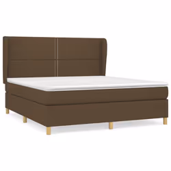 Giroletto a Molle con Materasso Marrone Scuro 180x200cm Tessutocod mxl 122125 - Vista aggiuntiva 2