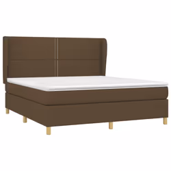 Giroletto a Molle con Materasso Marrone Scuro 180x200cm Tessutocod mxl 122125 - Vista aggiuntiva 3