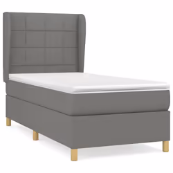 Giroletto a Molle con Materasso Grigio Scuro 100x200 cm Tessutocod mxl 122129 - Vista aggiuntiva 2