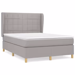 Giroletto a Molle con Materasso Grigio Chiaro 140x200cm Tessutocod mxl 74212 - Vista aggiuntiva 2