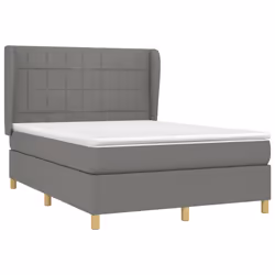 Giroletto a Molle con Materasso Grigio Scuro 140x200cm Tessutocod mxl 98219 - Vista aggiuntiva 3