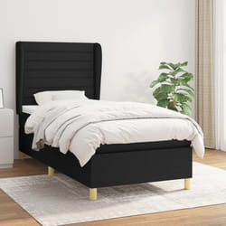 Giroletto a Molle con Materasso Nero 90x200 cm in Tessutocod mxl 122136