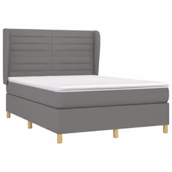 Giroletto a Molle con Materasso Grigio Scuro 140x190 cm Tessutocod mxl 98223 - Vista aggiuntiva 3