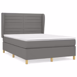 Giroletto a Molle con Materasso Grigio Scuro 140x200cm Tessutocod mxl 122140 - Vista aggiuntiva 2