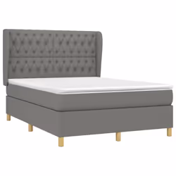 Giroletto a Molle con Materasso Grigio Scuro 140x190 cm Tessutocod mxl 74240 - Vista aggiuntiva 3