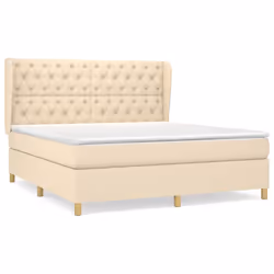 Giroletto a Molle con Materasso Crema 160x200 cm in Tessutocod mxl 98247 - Vista aggiuntiva 2