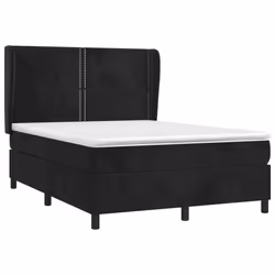 Giroletto a Molle con Materasso Nero 140x190 cm in Vellutocod mxl 74279 - Vista aggiuntiva 3