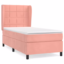 Giroletto a Molle con Materasso Rosa 90x200 cm in Vellutocod mxl 74288 - Vista aggiuntiva 2