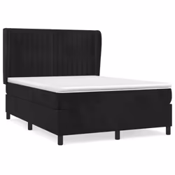 Giroletto a Molle con Materasso Nero 140x190 cm in Vellutocod mxl 74301 - Vista aggiuntiva 2