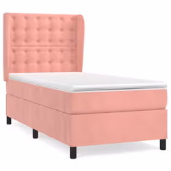 Giroletto a Molle con Materasso Rosa 80x200 cm in Vellutocod mxl 122246 - Vista aggiuntiva 2