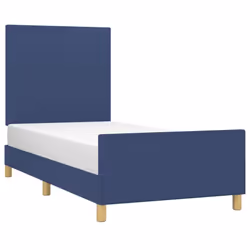 vidaXL Giroletto senza Materasso Blu 80x200 cm in Tessuto - Vista aggiuntiva 3