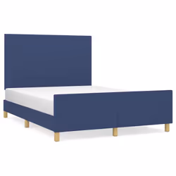 vidaXL Giroletto senza Materasso Blu 140x200 cm in Tessuto - Vista aggiuntiva 2