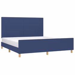vidaXL Giroletto senza Materasso Blu 180x200 cm in Tessuto - Vista aggiuntiva 3