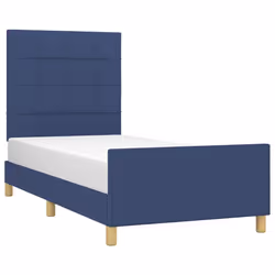 Giroletto con Testiera Blu 80x200 cm in Tessutocod mxl 121827 - Vista aggiuntiva 3
