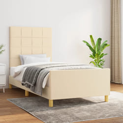 Giroletto con Testiera Crema 90x200 cm in Tessutocod mxl 73917