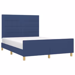 vidaXL Giroletto senza Materasso Blu 140x200 cm in Tessuto - Vista aggiuntiva 3