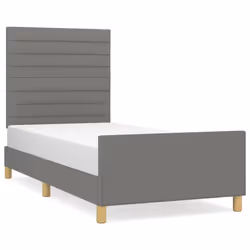 Giroletto con Testiera Grigio Scuro 90x190 cm in Tessutocod mxl 97943