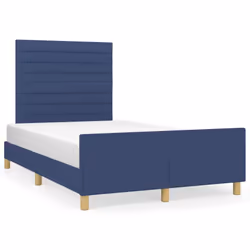 vidaXL Giroletto senza Materasso Blu 120x200 cm in Tessuto - Vista aggiuntiva 2
