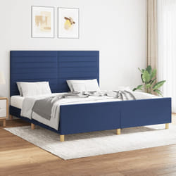 Giroletto con Testiera Blu 160x200 cm in Tessutocod mxl 121836