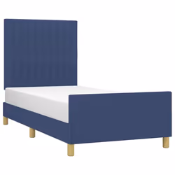 vidaXL Giroletto senza Materasso Blu 80x200 cm in Tessuto - Vista aggiuntiva 3