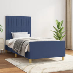 vidaXL Giroletto senza Materasso Blu 100x200 cm in Tessuto