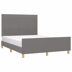 Giroletto con Testiera Grigio Scuro 140x190 cm in Tessutocod mxl 73927 - Vista aggiuntiva 3