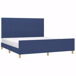 vidaXL Giroletto senza Materasso Blu 180x200 cm in Tessuto - Vista aggiuntiva 3