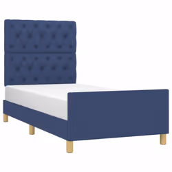 vidaXL Giroletto senza Materasso Blu 80x200 cm in Tessuto - Vista aggiuntiva 3