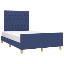 vidaXL Giroletto senza Materasso Blu 120x200 cm in Tessuto - Vista aggiuntiva 3