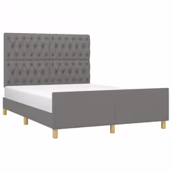 Giroletto con Testiera Grigio Scuro 140x190 cm in Tessutocod mxl 97957