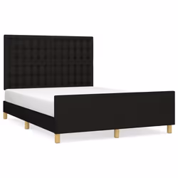 Giroletto con Testiera Nero 140x190 cm in Tessutocod mxl 97961 - Vista aggiuntiva 2