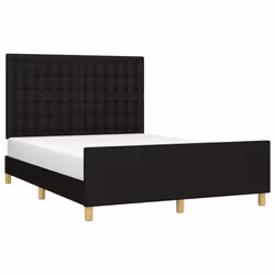 Giroletto con Testiera Nero 140x190 cm in Tessutocod mxl 97961 - Vista aggiuntiva 3