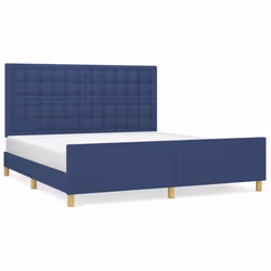 Giroletto con Testiera Blu 160x200 cm in Tessutocod mxl 73932 - Vista aggiuntiva 2