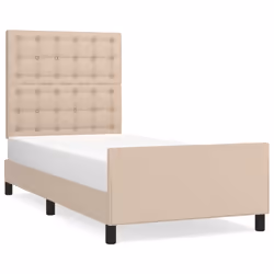 vidaXL Giroletto con Testiera Cappuccino 80x200 cm in Similpelle - Vista aggiuntiva 2