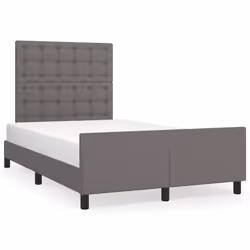 vidaXL Giroletto con Testiera Crema 120x200 cm in Similpelle - Vista aggiuntiva 2