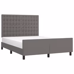 Giroletto con Testiera Grigio 140x200 cm in Similpellecod mxl 73938 - Vista aggiuntiva 3