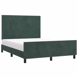 Giroletto con Testiera Verde Scuro 140x190 cm in Vellutocod mxl 97970