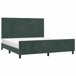 Giroletto con Testiera Verde Scuro 180x200 cm in Vellutocod mxl 73946 - Vista aggiuntiva 3