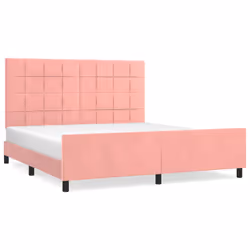 Giroletto con Testiera Rosa 180x200 cm in Vellutocod mxl 73954 - Vista aggiuntiva 2