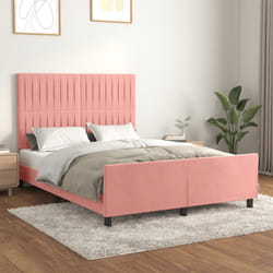 Giroletto con Testiera Rosa 140x190 cm in Vellutocod mxl 97983