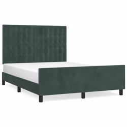 Giroletto con Testiera Verde Scuro 140x200 cm in Vellutocod mxl 73982 - Vista aggiuntiva 2