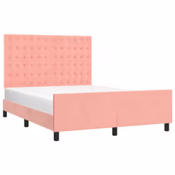 Giroletto con Testiera Rosa 140x200 cm in Vellutocod mxl 73978 - Vista aggiuntiva 3